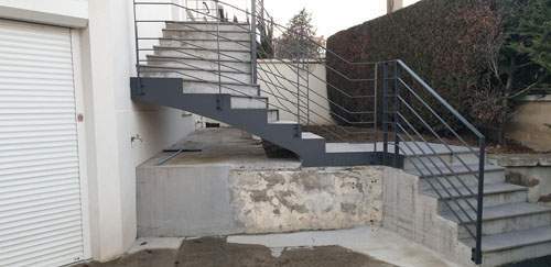 Garde-corps escalier Coudes