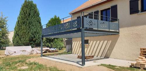 Terrasse fer forgé Coudes