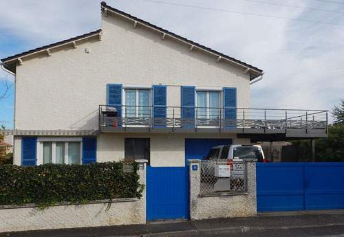 Terrasse suspendue métal Coudes