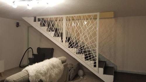 Garde-corps sur mesure Coudes