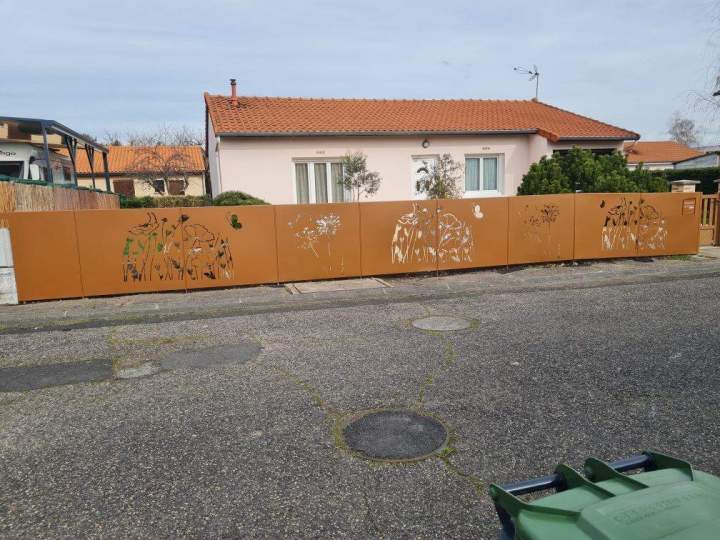 Découpe laser métal décoratif Coudes