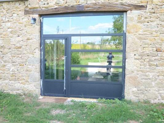 Châssis atelier vitré sur mesure Coudes