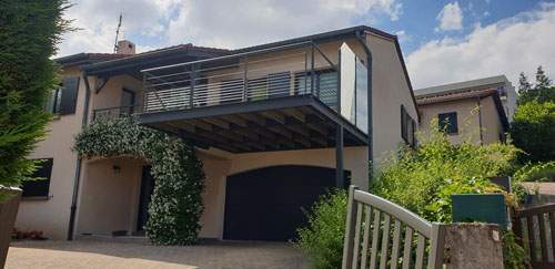 Terrasse sur mesure métal Coudes