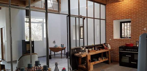 Châssis verrière intérieure Coudes