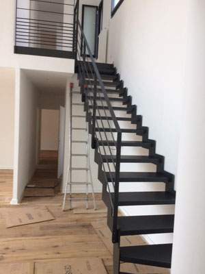 Fabrication escalier métal Coudes