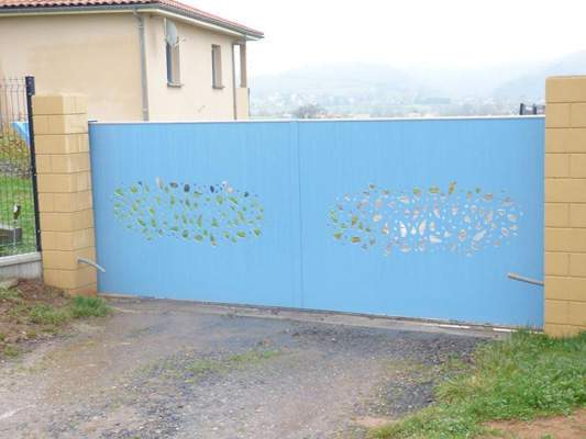 Découpe laser ferronnerie extérieure Coudes