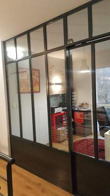 Châssis métallique noir Coudes